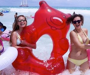 BigMouth Giant Red Gummy Bear Pool Float