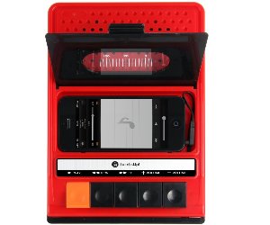 cassette player styled portable speaker iphone
