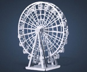 fascinations metal earth 3d laser cut model ferris wheel