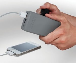 portable backup battery pack with hand crank back up power