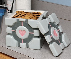 Companion Cube Cookie Jar