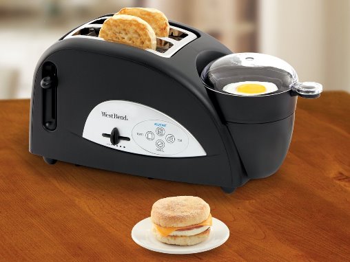 Dual Egg and Bread Toaster